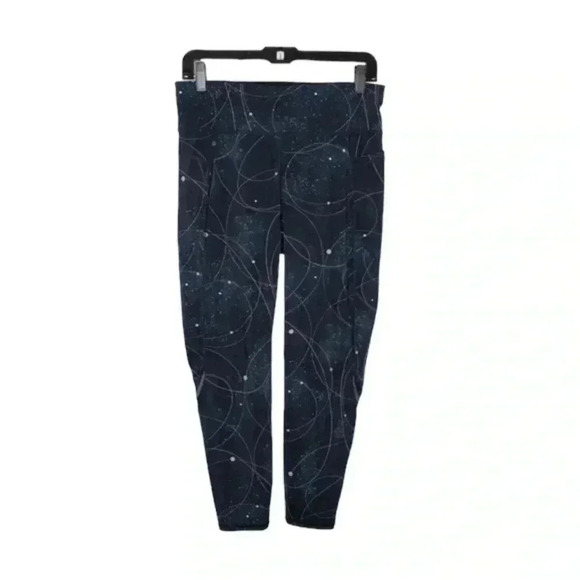 Sweaty Betty Zero Gravity Leggings Galaxy Print 7/8 Length Celestial Space XS - Picture 2 of 3